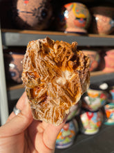 Load image into Gallery viewer, Sparkly Orange Vanadinite Crystals on Barite Blades