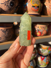 Load image into Gallery viewer, Epidote & Prehnite Tower with Druzy