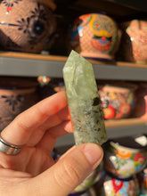 Load image into Gallery viewer, Epidote & Prehnite Tower with Druzy