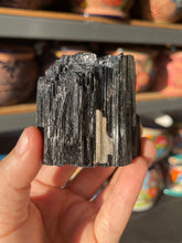 Load image into Gallery viewer, Black Tourmaline with Quartz Crystal