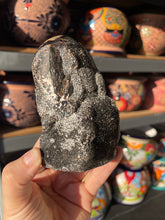Load image into Gallery viewer, Black Septarian with Crystals