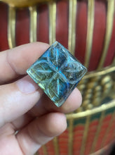 Load image into Gallery viewer, Polished Labradorite with Flower #1