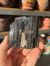 Load image into Gallery viewer, Black Tourmaline with Quartz Crystal
