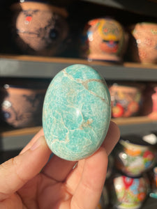 Amazonite Palm Stone