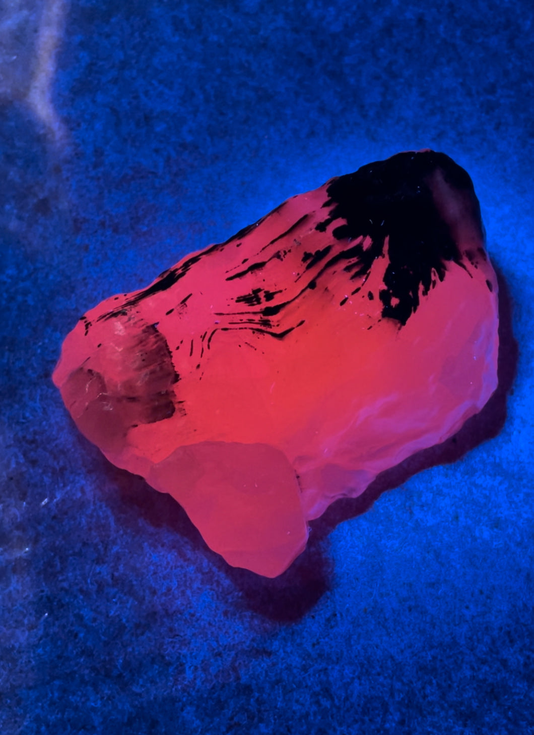 Fluorescent Pink Mangano Calcite #3