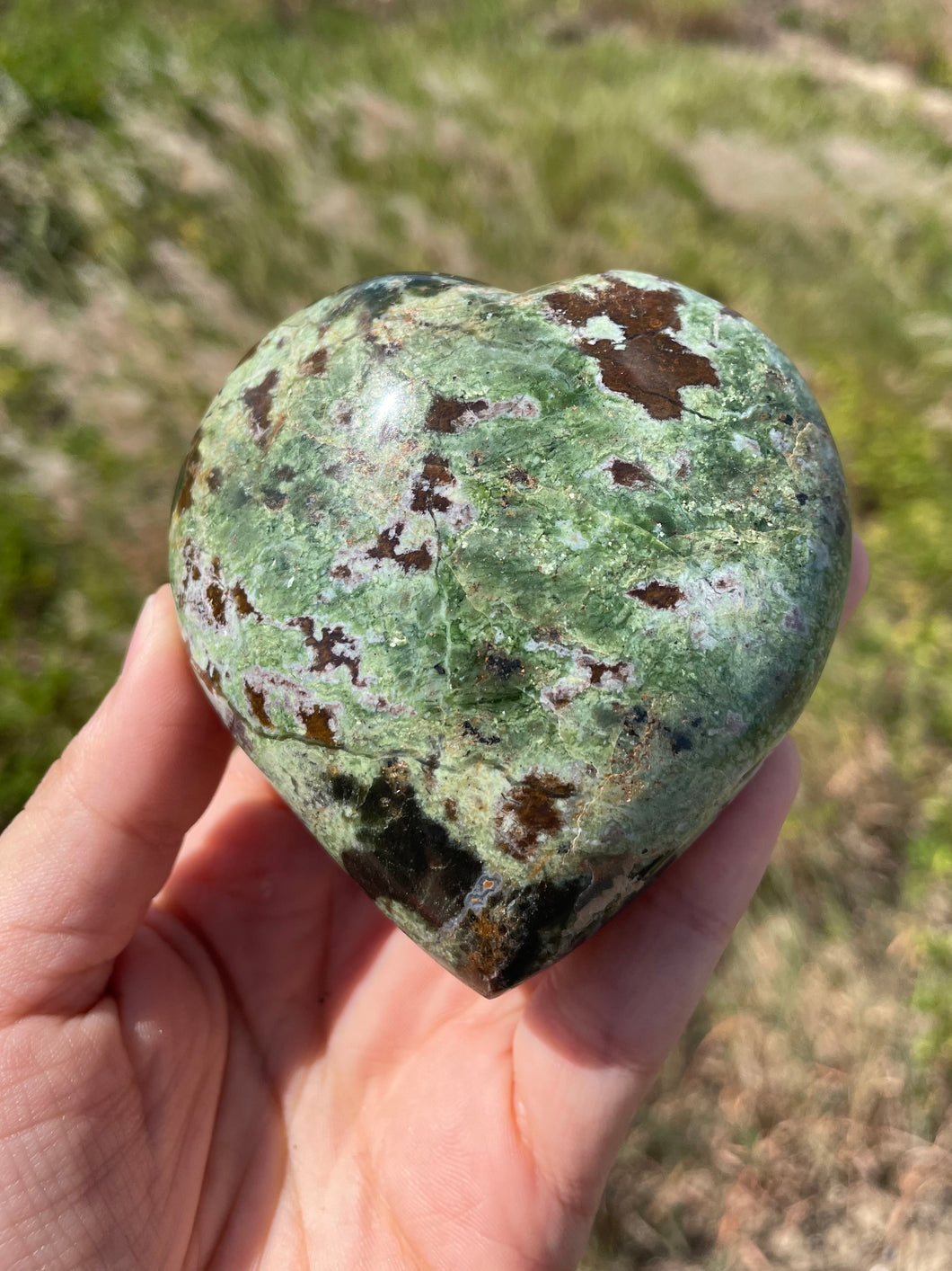 Chrysoprase Heart