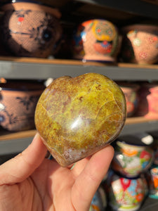 Green Opal Heart from Madagascar