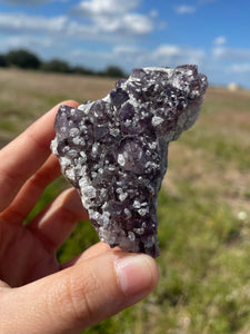 Amethyst with Calcite Crystals