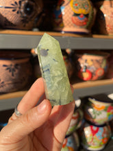 Load image into Gallery viewer, Epidote &amp; Prehnite Tower with Druzy
