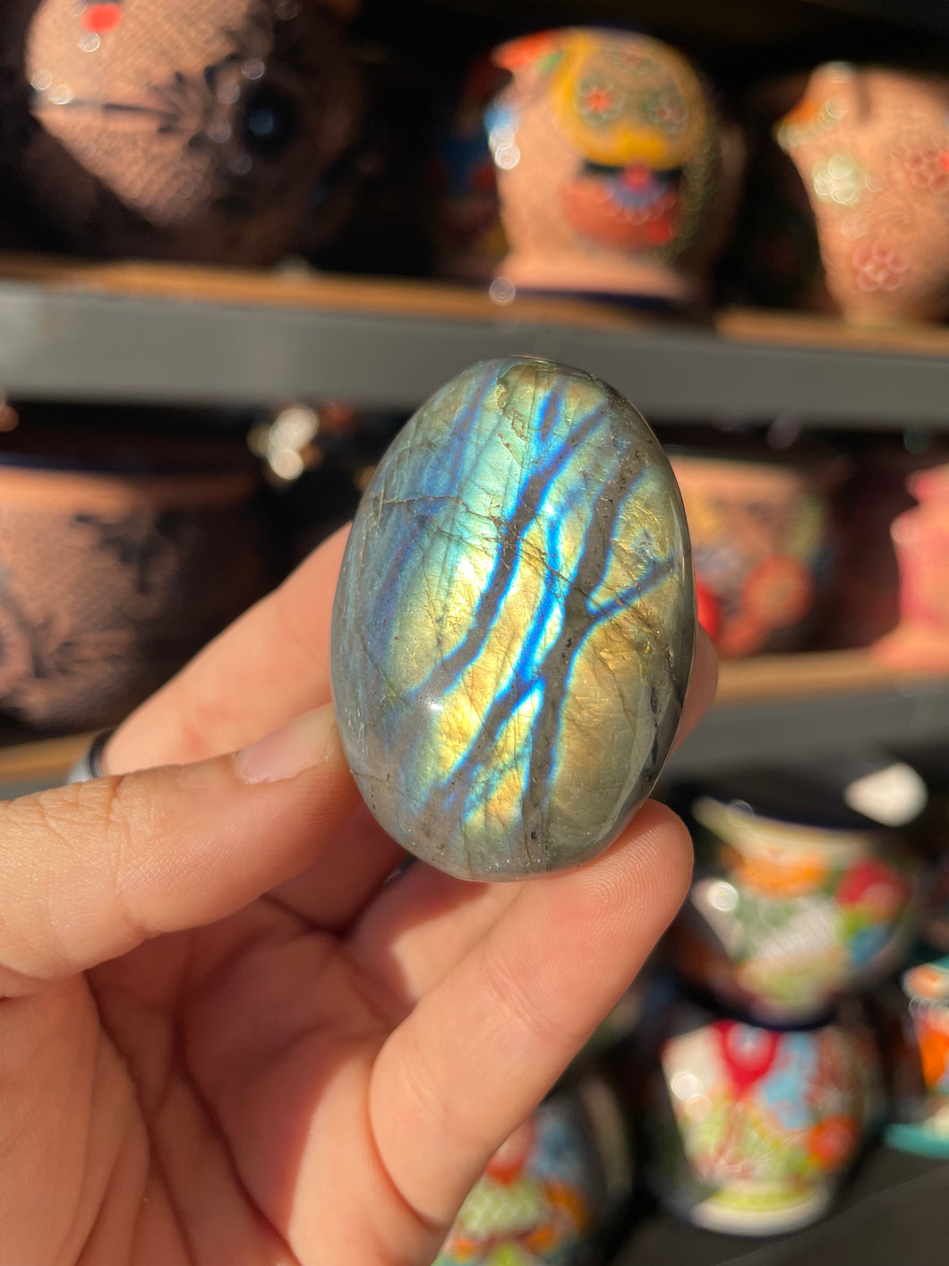 Labradorite Palm Stone