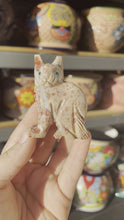 Load and play video in Gallery viewer, Large Soapstone Cat
