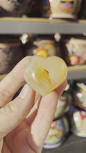 Load and play video in Gallery viewer, Agate Heart with Druzy
