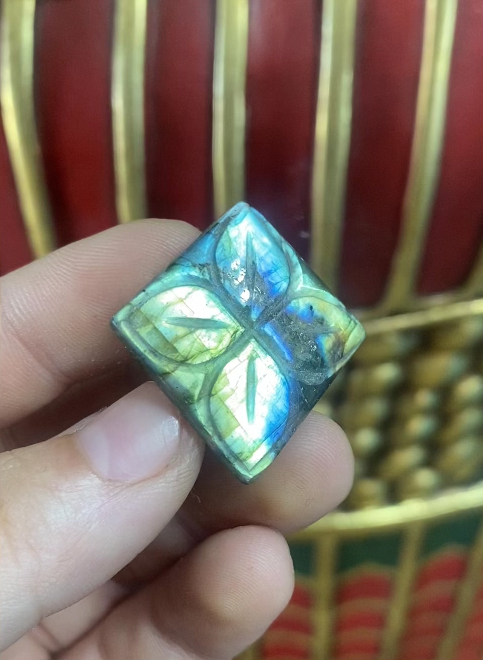 Polished Labradorite with Flower #1