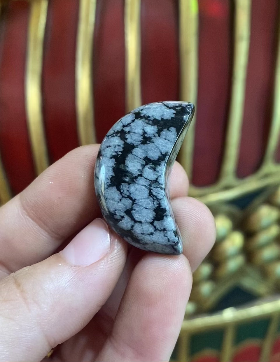 Snowflake Obsidian Moon