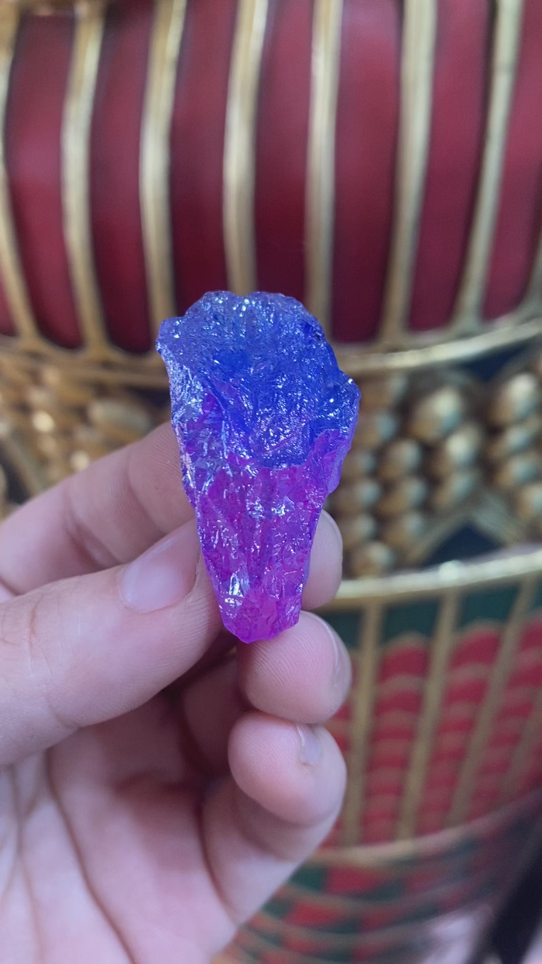 Blue/ Purple Aura Quartz