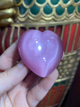 Load image into Gallery viewer, Large Pink Cat’s Eye Heart
