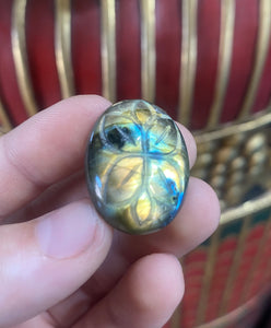 Polished Labradorite with Flower #2