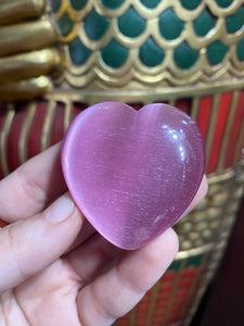 Large Pink Cat’s Eye Heart