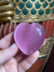 Large Pink Cat’s Eye Heart