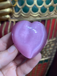 Large Pink Cat’s Eye Heart