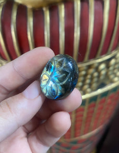 Polished Labradorite with Flower #2