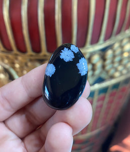 Polished Snowflake Obsidian
